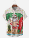 Men's Christmas Funny Graphic Short Sleeve Hawaiian Shirt